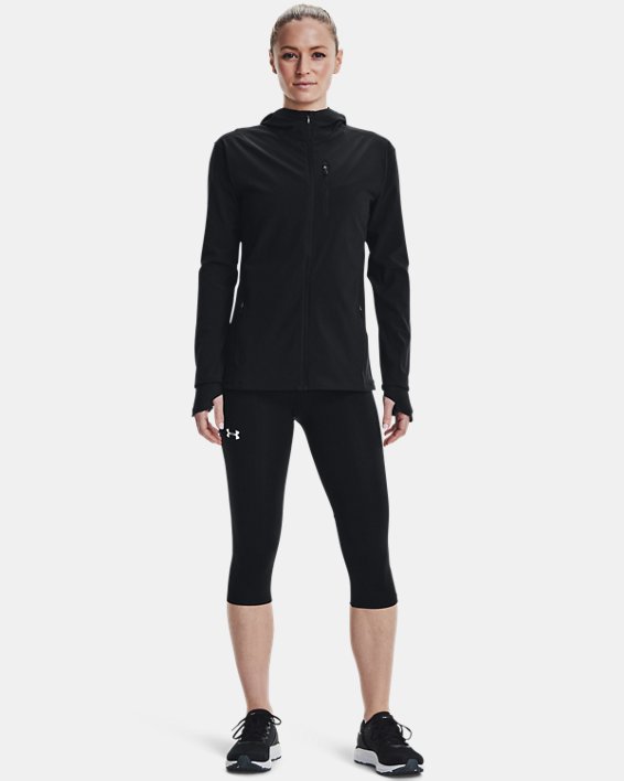 Under Armour UA Ladies Out Run The Storm Black Sports Running Jacket 